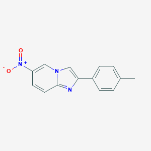 molecular formula C14H11N3O2 B492967 2-(4-Methylphenyl)-6-nitroimidazo[1,2-a]pyridine 