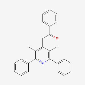 molecular formula C27H23NO B4929690 2-(3,5-dimethyl-2,6-diphenyl-4-pyridinyl)-1-phenylethanone 