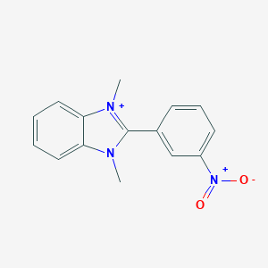 molecular formula C15H14N3O2+ B492972 1,3-Dimethyl-2-(3-nitrophenyl)benzimidazol-3-ium 
