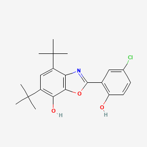 molecular formula C21H24ClNO3 B4929725 4,6-di-tert-butyl-2-(5-chloro-2-hydroxyphenyl)-1,3-benzoxazol-7-ol 