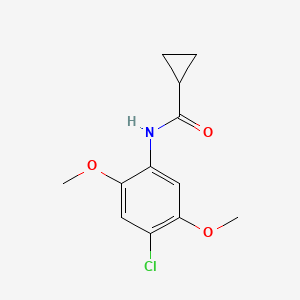 molecular formula C12H14ClNO3 B4929761 N-(4-chloro-2,5-dimethoxyphenyl)cyclopropanecarboxamide 