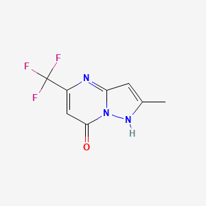 molecular formula C8H6F3N3O B4929784 2-methyl-5-(trifluoromethyl)pyrazolo[1,5-a]pyrimidin-7-ol 