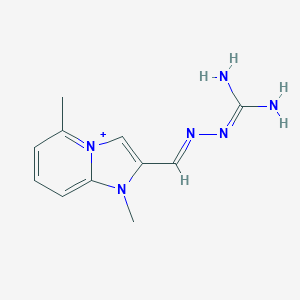 2-{2-[Amino(imino)methyl]carbohydrazonoyl}-1,5-dimethylimidazo[1,2-a]pyridin-1-ium