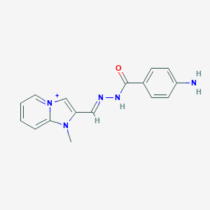 2-[2-(4-Aminobenzoyl)carbohydrazonoyl]-1-methylimidazo[1,2-a]pyridin-1-ium