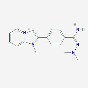 2-{4-[Amino(dimethyl)carbohydrazonoyl]phenyl}-1-methylimidazo[1,2-a]pyridin-1-ium