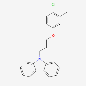 molecular formula C22H20ClNO B4929821 9-[3-(4-chloro-3-methylphenoxy)propyl]-9H-carbazole 