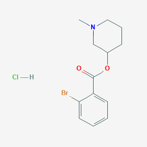 molecular formula C13H17BrClNO2 B4929836 1-methyl-3-piperidinyl 2-bromobenzoate hydrochloride 