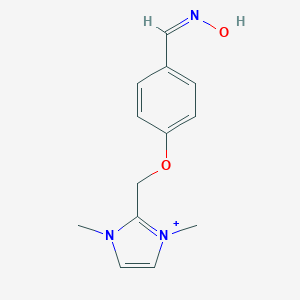 2-({4-[(hydroxyimino)methyl]phenoxy}methyl)-1,3-dimethyl-1H-imidazol-3-ium