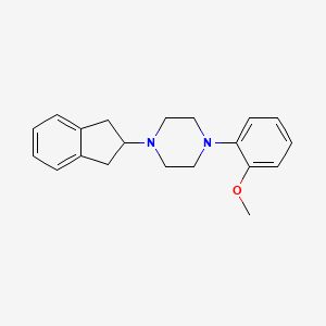 molecular formula C20H24N2O B4929850 1-(2,3-dihydro-1H-inden-2-yl)-4-(2-methoxyphenyl)piperazine 