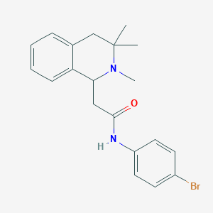 molecular formula C20H23BrN2O B4929853 N-(4-bromophenyl)-2-(2,3,3-trimethyl-1,2,3,4-tetrahydro-1-isoquinolinyl)acetamide 