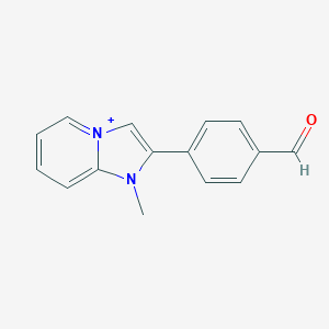 molecular formula C15H13N2O+ B492986 2-(4-Formylphenyl)-1-methylimidazo[1,2-a]pyridin-1-ium 