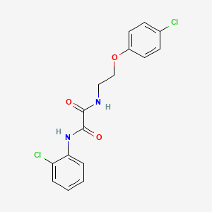 molecular formula C16H14Cl2N2O3 B4929926 N-[2-(4-chlorophenoxy)ethyl]-N'-(2-chlorophenyl)ethanediamide 