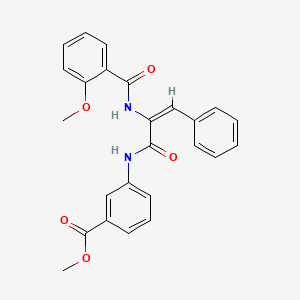 molecular formula C25H22N2O5 B4929939 methyl 3-({2-[(2-methoxybenzoyl)amino]-3-phenylacryloyl}amino)benzoate 
