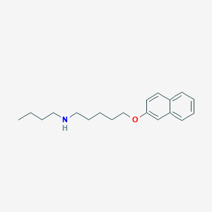 molecular formula C19H27NO B4929953 N-butyl-5-(2-naphthyloxy)-1-pentanamine 