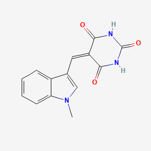 molecular formula C14H11N3O3 B4929976 5-[(1-methyl-1H-indol-3-yl)methylene]-2,4,6(1H,3H,5H)-pyrimidinetrione 