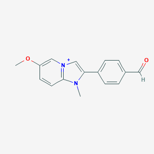 2-(4-Formylphenyl)-6-methoxy-1-methylimidazo[1,2-a]pyridin-1-ium