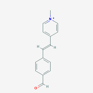 molecular formula C15H14NO+ B493002 1-Methyl-4-(4-formylstyryl)pyridinium 