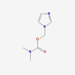 molecular formula C7H11N3O2 B493006 1H-imidazol-1-ylmethyl dimethylcarbamate 