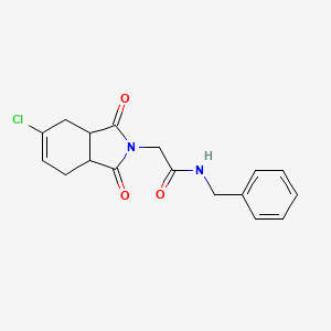 molecular formula C17H17ClN2O3 B4930094 N-benzyl-2-(5-chloro-1,3-dioxo-1,3,3a,4,7,7a-hexahydro-2H-isoindol-2-yl)acetamide 