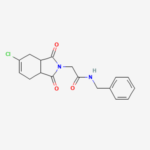 N-benzyl-2-(5-chloro-1,3-dioxo-1,3,3a,4,7,7a-hexahydro-2H-isoindol-2-yl)acetamide