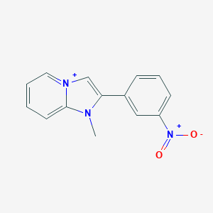 molecular formula C14H12N3O2+ B493011 1-methyl-2-(3-nitrophenyl)-1H-imidazo[1,2-a]pyridin-4-ium 