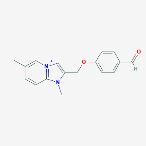 2-[(4-Formylphenoxy)methyl]-1,6-dimethylimidazo[1,2-a]pyridin-1-ium