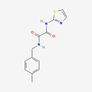 molecular formula C13H13N3O2S B4930148 N-(4-methylbenzyl)-N'-1,3-thiazol-2-ylethanediamide 