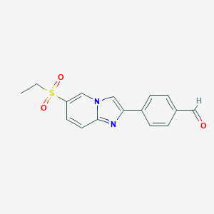 4-[6-(Ethylsulfonyl)imidazo[1,2-a]pyridin-2-yl]benzaldehyde