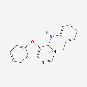 molecular formula C17H13N3O B4930296 N-(2-methylphenyl)[1]benzofuro[3,2-d]pyrimidin-4-amine 