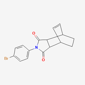 molecular formula C16H14BrNO2 B4930317 4-(4-bromophenyl)-4-azatricyclo[5.2.2.0~2,6~]undec-8-ene-3,5-dione 