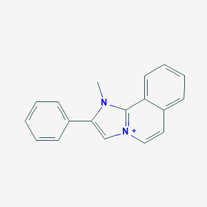 molecular formula C18H15N2+ B493033 1-Methyl-2-phenylimidazo[2,1-a]isoquinolin-1-ium 