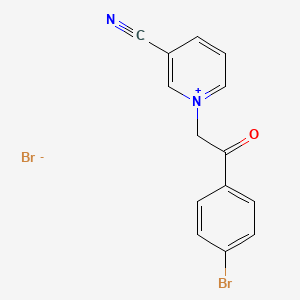 molecular formula C14H10Br2N2O B4930342 1-[2-(4-bromophenyl)-2-oxoethyl]-3-cyanopyridinium bromide 