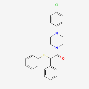 molecular formula C24H23ClN2OS B4930350 1-(4-chlorophenyl)-4-[phenyl(phenylthio)acetyl]piperazine 
