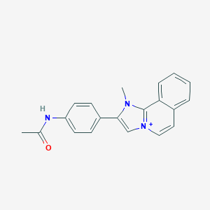 2-[4-(Acetylamino)phenyl]-1-methylimidazo[2,1-a]isoquinolin-1-ium