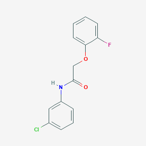 molecular formula C14H11ClFNO2 B4930365 N-(3-chlorophenyl)-2-(2-fluorophenoxy)acetamide 