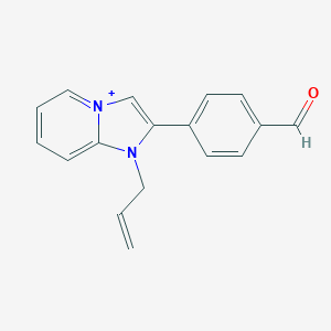 molecular formula C17H15N2O+ B493037 1-Allyl-2-(4-formylphenyl)imidazo[1,2-a]pyridin-1-ium 