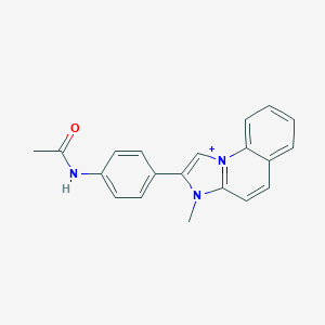 2-[4-(Acetylamino)phenyl]-3-methylimidazo[1,2-a]quinolin-3-ium
