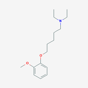 molecular formula C16H27NO2 B4930406 N,N-diethyl-5-(2-methoxyphenoxy)-1-pentanamine 