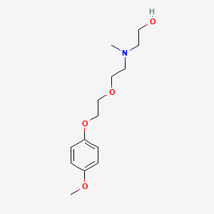 molecular formula C14H23NO4 B4930408 2-[{2-[2-(4-methoxyphenoxy)ethoxy]ethyl}(methyl)amino]ethanol 