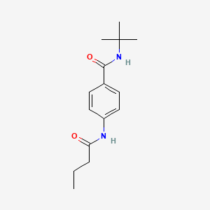 molecular formula C15H22N2O2 B4930417 N-(tert-butyl)-4-(butyrylamino)benzamide 