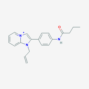 1-Allyl-2-[4-(butyrylamino)phenyl]imidazo[1,2-a]pyridin-1-ium