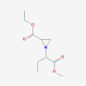 molecular formula C10H17NO4 B4930450 ethyl 1-[1-(methoxycarbonyl)propyl]-2-aziridinecarboxylate 