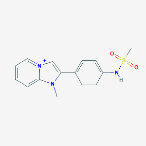 1-Methyl-2-{4-[(methylsulfonyl)amino]phenyl}imidazo[1,2-a]pyridin-1-ium