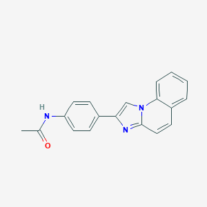 molecular formula C19H15N3O B493049 N-(4-imidazo[1,2-a]quinolin-2-ylphenyl)acetamide 