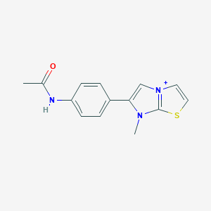 6-[4-(Acetylamino)phenyl]-7-methylimidazo[2,1-b][1,3]thiazol-7-ium