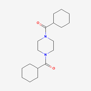molecular formula C18H30N2O2 B4930522 1,4-bis(cyclohexylcarbonyl)piperazine CAS No. 6337-93-5