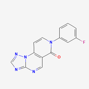 molecular formula C14H8FN5O B4930537 7-(3-fluorophenyl)pyrido[3,4-e][1,2,4]triazolo[1,5-a]pyrimidin-6(7H)-one 