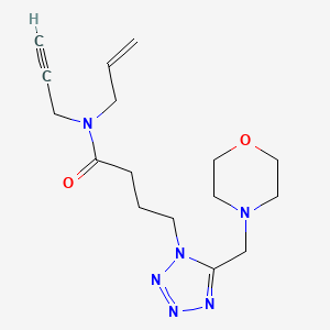 molecular formula C16H24N6O2 B4930543 N-allyl-4-[5-(4-morpholinylmethyl)-1H-tetrazol-1-yl]-N-2-propyn-1-ylbutanamide 