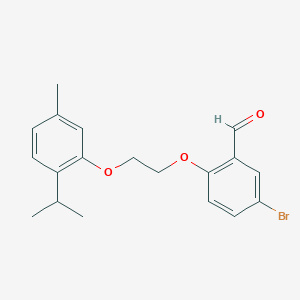 5-bromo-2-[2-(2-isopropyl-5-methylphenoxy)ethoxy]benzaldehyde