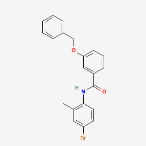 3-(benzyloxy)-N-(4-bromo-2-methylphenyl)benzamide